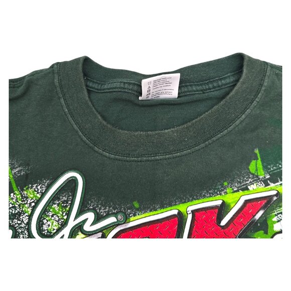 Dale Earnhardt Jr NASCAR AOP Graphic XL Chase Green Short Sleeve 100% Cotton Y2K - Picture 4 of 12